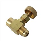 ストレートフレア真鍮ニードルバルブ