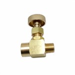 真鍮製オス-メスニードルバルブ