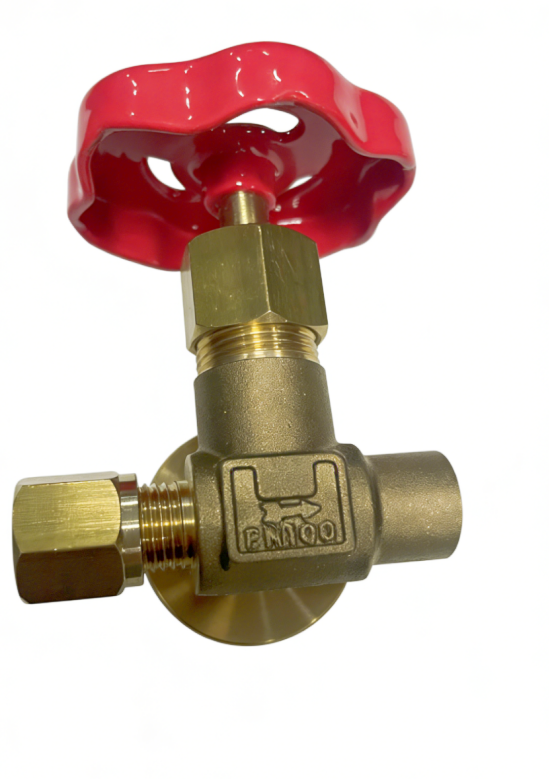 PN 100 Brass Spherical Valve With Plate factory
